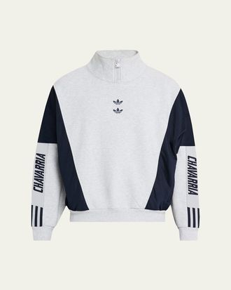 adidas x Willy Chavarria Mens Terry Watsonville Mock Neck Sweater