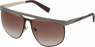 Trussardi Womens STR1785908FK 59 Sunglasses - Brown - One Size