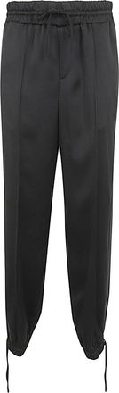 Jil Sander Womens Relaxed Fit Jogging Pant With Tuxedo Band - Black - Size EU 34 (Womens)