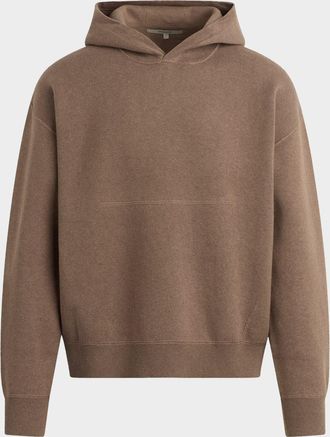 Hudson Mens Cotton and Cashmere Double-Knit Hoodie