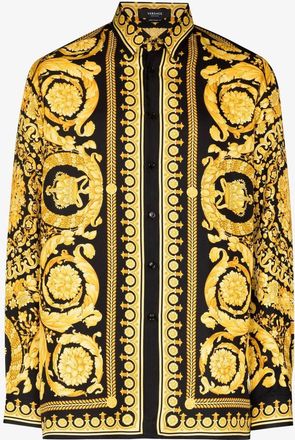 Versace Barocco Silk Shirt - Mens - Silk