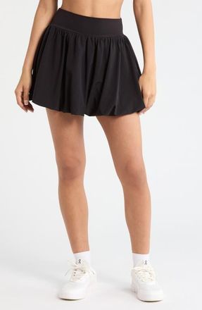 Zella Court Mode Bubble Skirt in Black at Nordstrom, Size X-Large