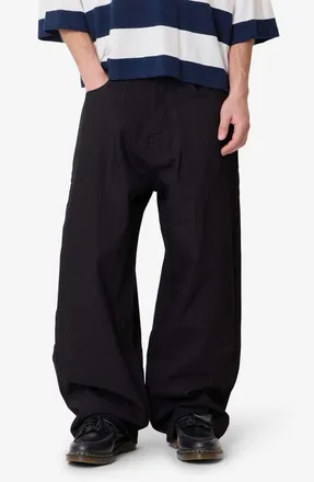 mnml Darted Baggy Jeans in Rinsed Black at Nordstrom, Size 34