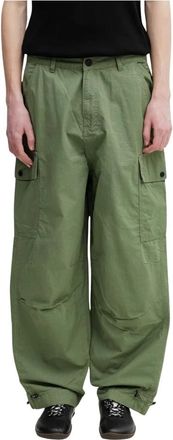 Alpha Industries Wide Broeken - Heren - Wijde Broeken - Groen - W33 - Broeken