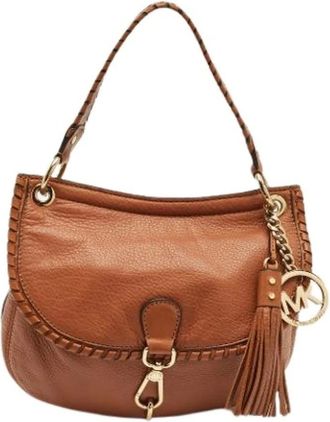 Michael Kors Pre-owned Shoulder Bags, female, Brown, Size: ONE SIZE Pre-owned Hobo Bag