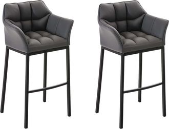 Clp Clp - Set De 2 Taburetes Damaso Gris Negro