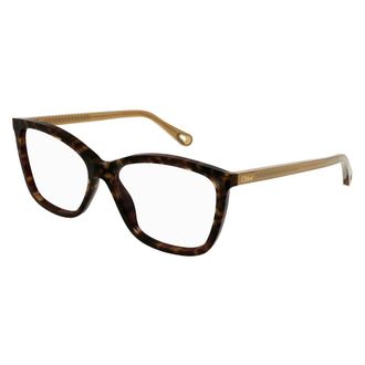Chlo&eacute; Glasses, unisex, Brown, Size: 55 MM Cat-eye Optical Frame