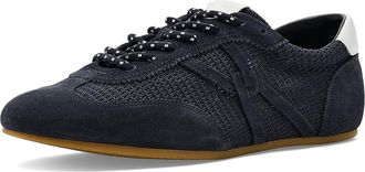 Veronica Beard Riviera Mesh Slip-On Shoes Womens Shoes Navy : 6.5 M, Leather