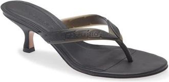 Farm Rio Rob Thong Slide Sandal in Black at Nordstrom, Size 10