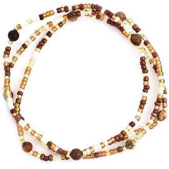 Panacea Set of 3 Beaded Stretch Bracelets in Brown at Nordstrom Rack