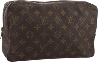 Louis Vuitton Pre-owned Trousse Toilette 28 - Dames - Vintage Clutch - Bruin - ONE Size - Vintage