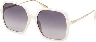 Max & Co. MO0010 21B Womens Sunglasses White Size 57