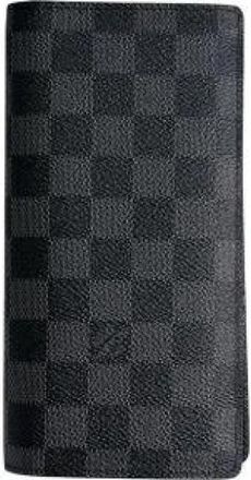 Louis Vuitton Pre-owned Long wallet (bi-fold) - Heren - Vintage Accessoires - Zwart - ONE Size - Vintage