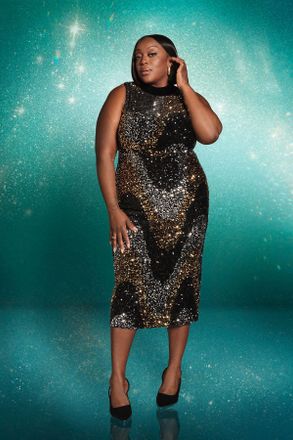 Wallis Womens Sequin Velvet High Neck Midi Dress - Black - Size 18 UK