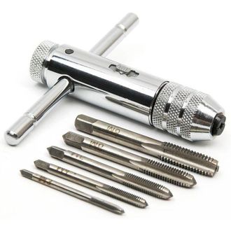 OEM Tarauds Manuales Tarauds M&eacute;triques Tarauds Et Fili&egrave;res M3 M4 M5 M6 M8 Tarauds Tarauds &Agrave; Mandrin &Agrave; Cliquet R&eacute;versible-crezuo