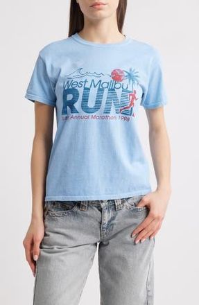 BDG Malibu Run Graphic Baby Tee in Blue at Nordstrom Rack, Size Medium/large