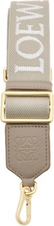 Loewe Webbing Strap In Wool And Calfskin - Ecru/Natural