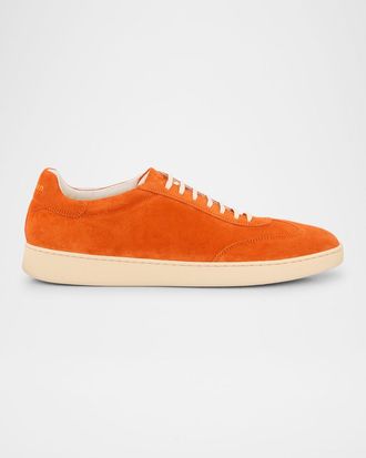 Kiton Mens Calfskin Low-Top Sneakers