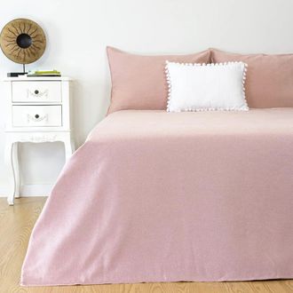 Casa da Laura Funda n&oacute;rdica geom&eacute;trico 100% algod&oacute;n rosa cama 135/150 cm (240 x 220