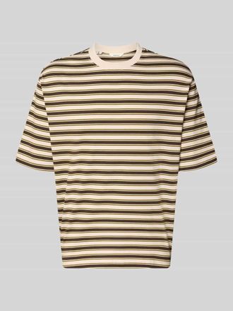 Selected Relaxed Fit T-Shirt aus reiner Baumwolle Modell ASPEN 2 in Hellbraun, Gr&ouml;&szlig;e XXL