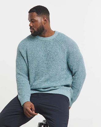 Jacamo Twisted Crew Neck Jumper