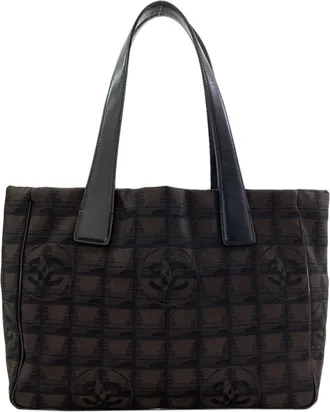 Chanel Dark Brown New Travel Line Tote Bag (Pre-Owned)