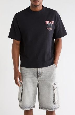 PacSun Malibu Graphic Cotton T-Shirt in Black at Nordstrom, Size X-Large
