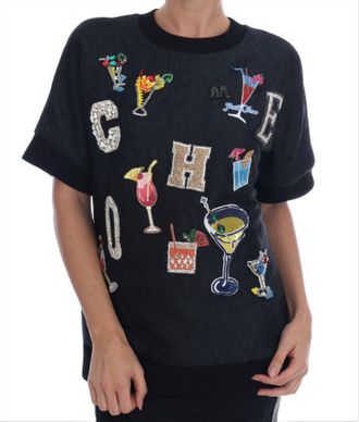 Dolce & Gabbana Cocktail Pullover Geborduurd Sweatshirt