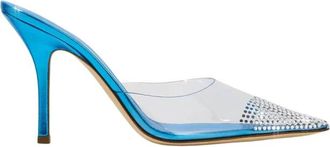 PARIS TEXAS Hollywood Mule - Dames - Muiltjes - Blauw - 38 EU - Leer - Schoenen
