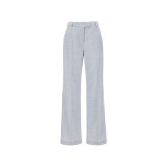 Eleventy Wide Trousers, female, Gray, Size: M Wide Trousers