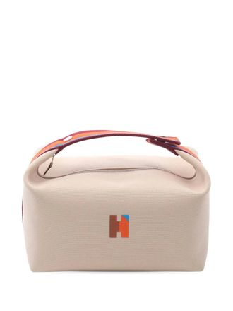 Herm&egrave;s 2010-2025 Large Toile Bride A Brac Case handbag - women - Canvas - One Size - Brown