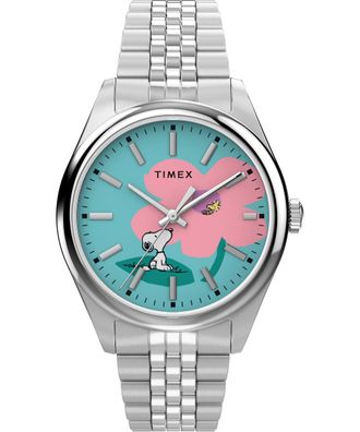 Timex Peanuts Legacy Womens Silver Watch TW2Y52600 Stainless Steel - One Size
