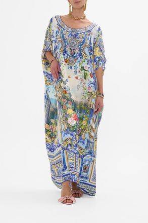 Camilla Round Neck Kaftan Wall To Wall Wonders at Nordstrom, Size One Size Au