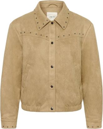 Cream Bomberjassen - Dames - Bomber jackets - Beige - L - Jassen