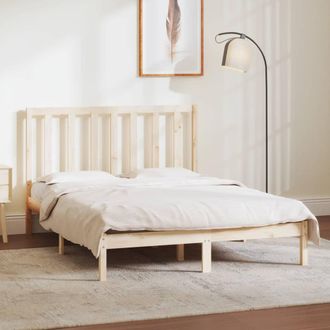vidaXL Vidaxl - Estructura De Cama Sin Colch&oacute;n Madera Maciza De Pino 135x190 Cm