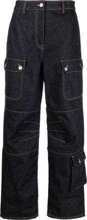 Remain denim cargo trousers - women - Cotton/Organic Cotton/Polyester - 25 - Black