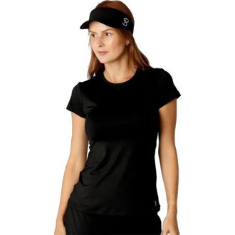 Sofibella UV Colors Short Sleeve Womens Tennis Shirt in Black at Nordstrom, Size Xx-Large