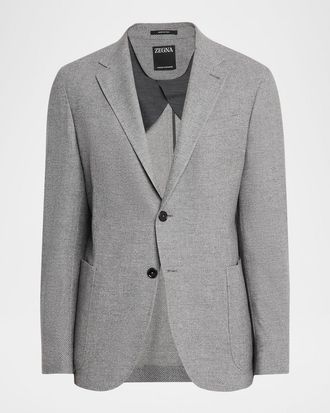 Ermenegildo Zegna Mens Mélange Trofeo Cashmere Sport Coat