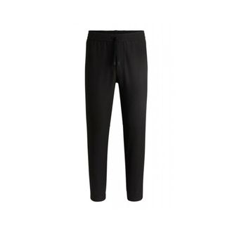 HUGO BOSS Broeken, Heren, Zwart, XL, Polyester, Waterafstotende Tapered Stretch Trainingsbroeken