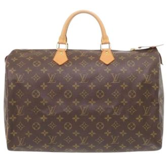 Louis Vuitton Pre-owned Monogram Canvas Handbag - Dames - Pre-owned - Bruin - Maat: ONE Size Leer