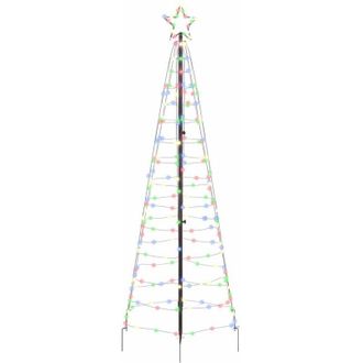 vidaXL &Aacute;rbol De Navidad Led Con Estacas De Tierra Multicolor 250 Cm Vidaxl