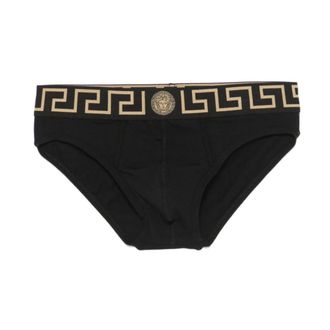 Versace Heren, Ondergoed, Zwart, Maat: 2XL Katoen