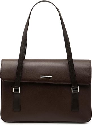 Burberry Pre-owned Womens Leather Shoulder Bag - Dark Brown - One Size