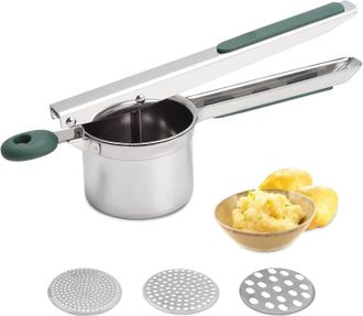 OEM Prensa Para Patatas, Prensa Grande De Acero Inoxidable Resistente, 425 Ml, Herramienta De Cocina Para Prensar Patatas, Prensa Para Pur&eacute; De Patatas (ve