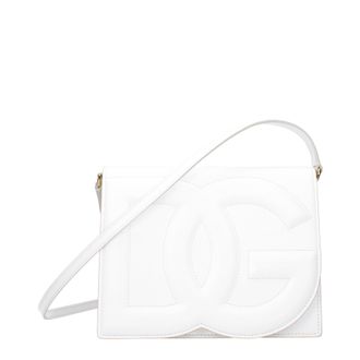 Dolce & Gabbana Dolce&Gabbana Damens Umh&auml;ngetaschen Leder Wei&szlig;/Optisches Wei&szlig;