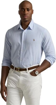 Polo Ralph Lauren Heren, Overhemden, Blauw, Maat: 2XL Katoen