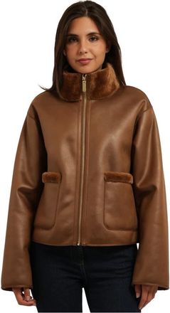 Pennyblack Chaqueta Reversible Boxy - Jackets - Mujer - Marr&oacute;n - 2XS
