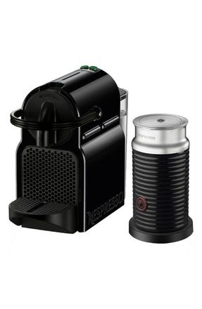 Nespresso Inissia Coffee Machine & Aeroccino Frother Set in Black at Nordstrom