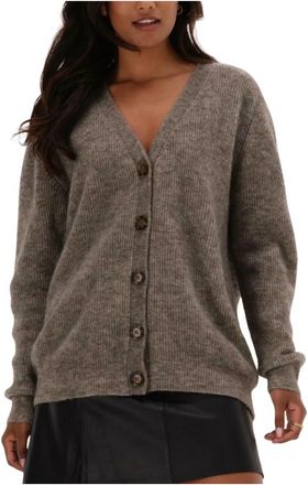 Catwalk Junkie Cg Jill Vest - Dames - Vesten - Bruin - S - Wol - Truien & Vesten