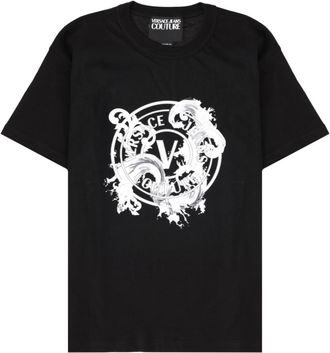 Versace Jeans Couture Black T-SHIRT WITH PRINT
